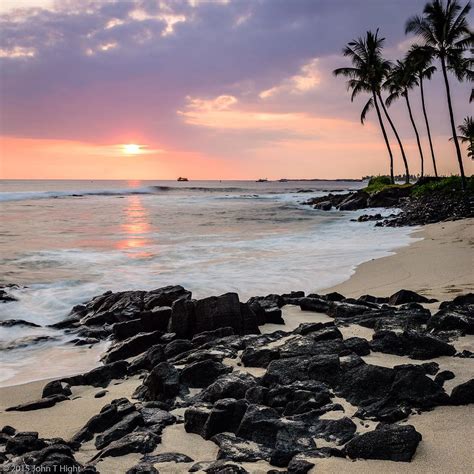 Sunset At Honls Beach In Kailua Kona On The Big Island Of Flickr