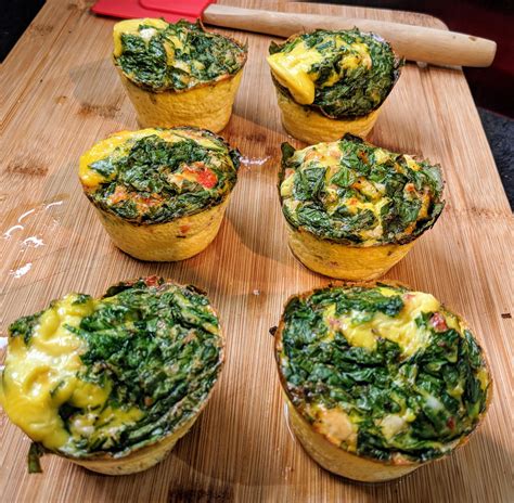 Homemade Spinach Feta And Cherry Tomato Frittatas Rfood