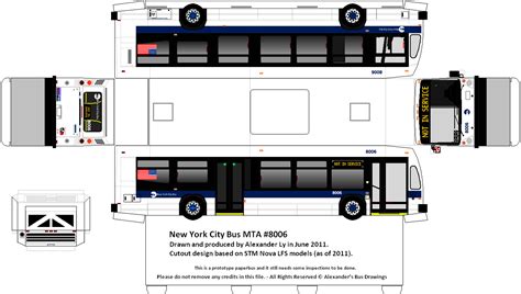 Metro police officers investigate a crash where a metro bus slammed into the side of a building friday, march 22, 2019. New York City Bus MTA paper bus model - Alexander's Bus ...