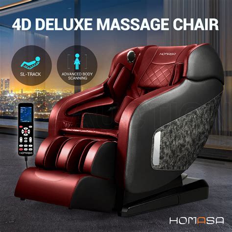 Homasa 4d Roller Electric Massage Chair Recliner Sl Track Shiatsu Heated Massage Ebay