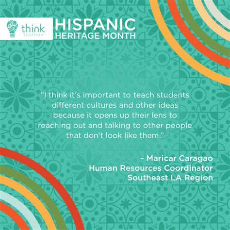 Celebrating Hispanic Heritage Month Together Think Together