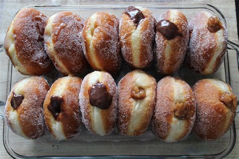 My best batch of donuts yet! Filled with vanilla and chocolate pastry cream and spiced pear ...