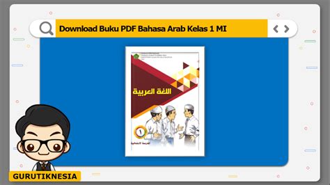 Download Buku PDF Bahasa Arab Kelas 1 MI - Gurutiknesia