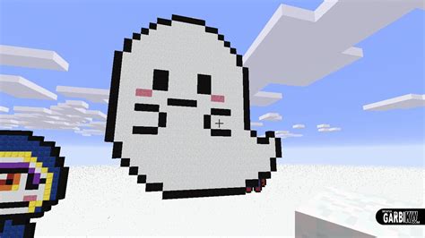 Minecraft Pixel Art How To Make A Cute Ghost By Garbi Kw Pixelart