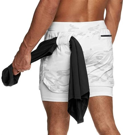 Mens 2 In 1 Running Shorts All Fitness And Beauty