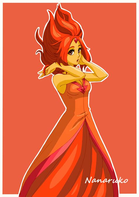 Adventure time's flame princess transformed from a chaotic elemental into one of the most heroic figures in the world of ooo. Flame Princess - Adventure Time by Nanaruko on DeviantArt