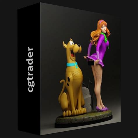Cgtrader Daphne And Scooby Doo Diorama 3d Print Model Gfxdomain Blog