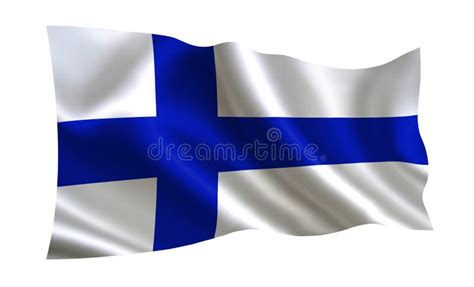 Finland Flag A Series Of `flags Of The World Stock Illustration