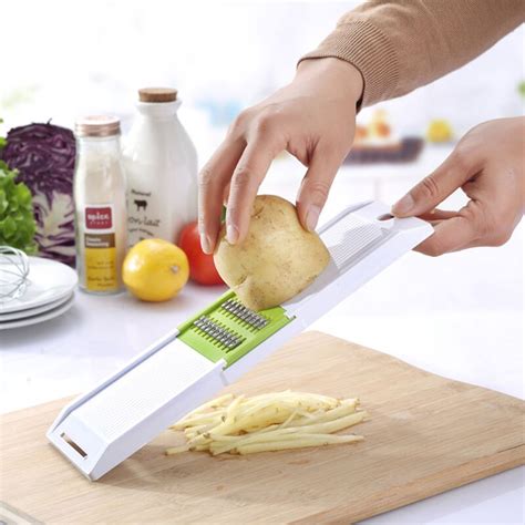 Multifunctional Potato Slicer Interchangeable Stainless Steel Blades
