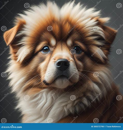 Portrait of a Purebred Dog. Shetland Sheepdog Stock Illustration