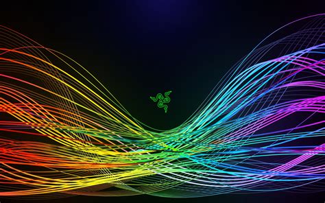 Razer Wallpaper 4k Spectrum Waves Colorful