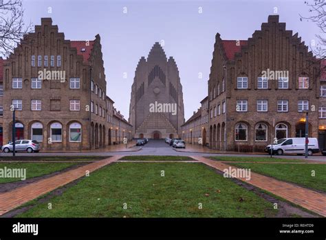 Beautiful And Majestic Grundtvigs Church Copenhagen Denmark With Unique