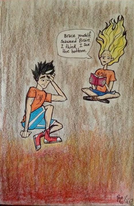 Percy And Annabeth Days Before Blood Of Olympus Came Out Falling Into Tartarus By Riza