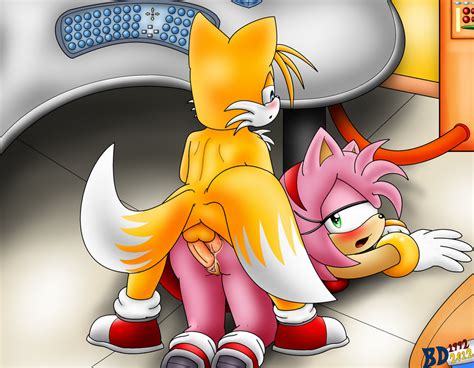 Rule 34 Amy Rose Anal Anthro Ass Balls Blue Eyes Canine Female Fox