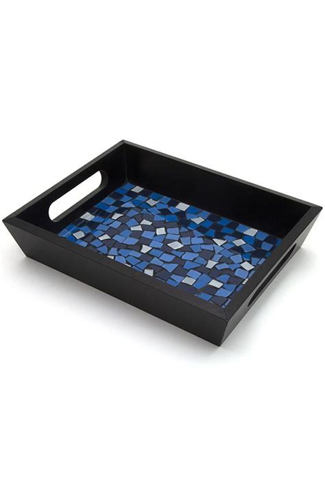 Gorgeous Trays Made Of Vibrant Mosaic Pieces Are Sure To Add Color To