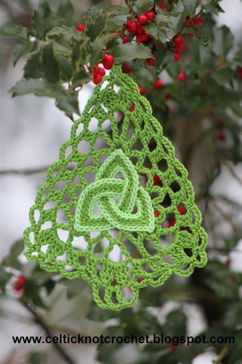 Celtic Knot Crochet Trinity Knot Christmas Tree New