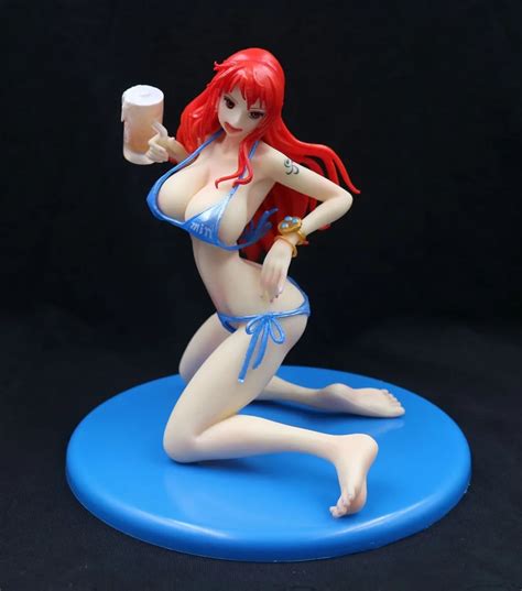 Anime One Piece Pop Nami Beer Swimsuit Verbb Pvc Action Figure Resin