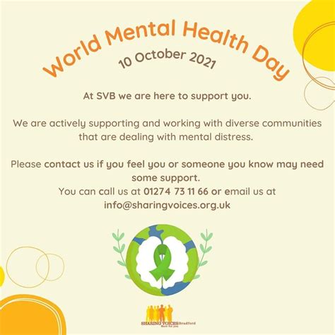 World Mental Health Day 2021 Sharing Voices