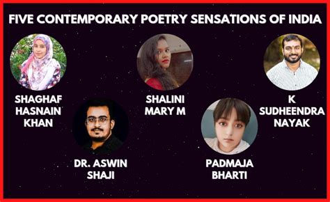 Five Contemporary Poetry Sensations Of India