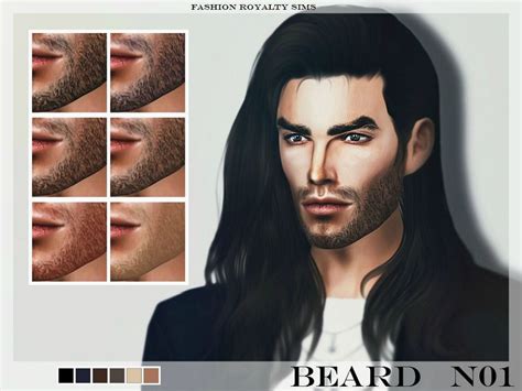 Realistic And Short Male Beard For Your Sims Standalone 6 Colors