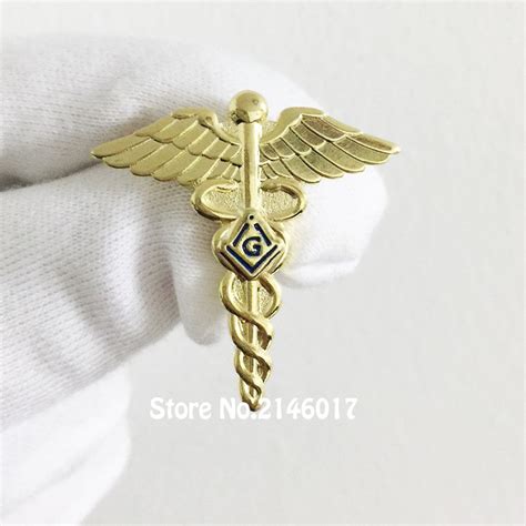100pcs Custom Pins Brooch Freemason Lodge Masonry Wings