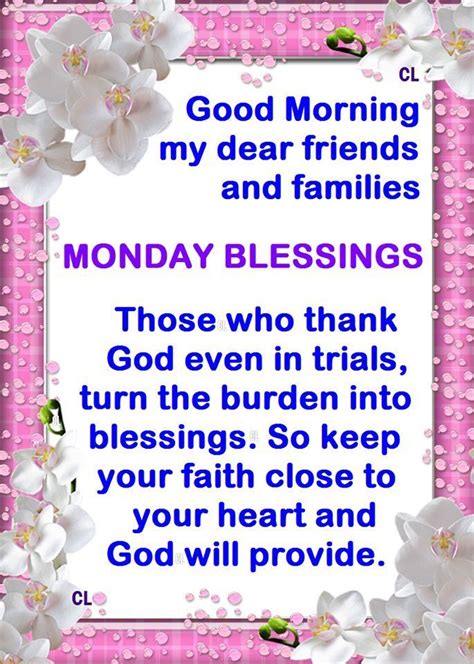 Inspiration monday prayers and blessings. Monday Blessings Pictures, Photos, and Images for Facebook ...