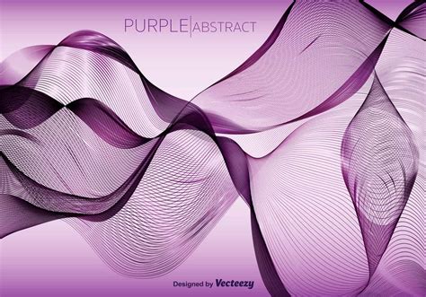 Purple Abstract Vector Wave Background Download Free