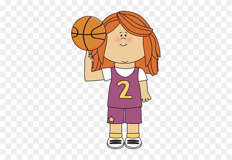 Ultimate sport clipart, color illustration. Sport Clipart Cute - Clip Art Girl Basketball - Free ...