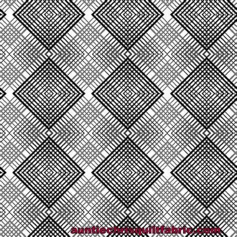 Cotton Quilt Fabric Black White And Red Hot Geo Plaid Black White