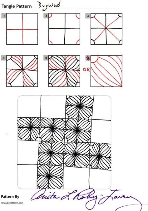 See pages 7 and 9 of the guide for instructions. Zentangle Pattern | Zentangle patterns, Tangle patterns ...