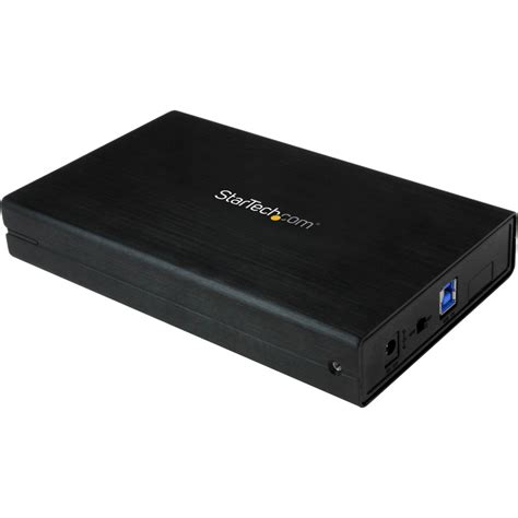 StarTech 3 5in Black USB 3 0 External SATA III Hard Drive Enclosure