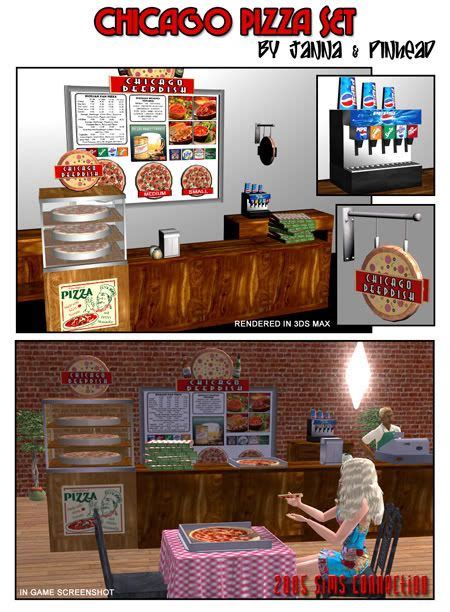 Chicago Pizza Place Sims 2 Sims Chicago Pizza