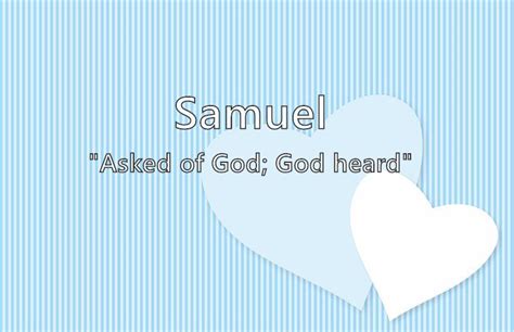 Samuel What Does The Boy Name Samuel Mean Name Image