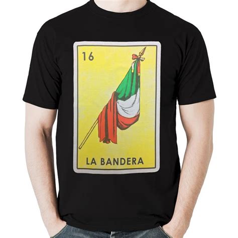 La Bandera Mexico Loteria T Shirt Etsy