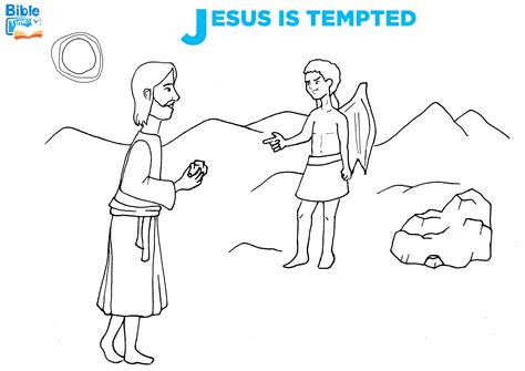 Jesus understands us because he became like us. Bible Coloring Pages Jesus Being Tempted - Jesyscioblin