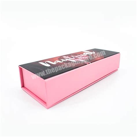 Sexy And Fashionable Design Pink Color Custom Lipstick Box Packaging Cardboard