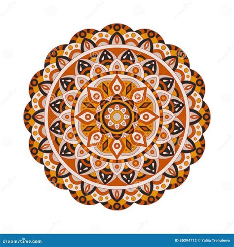 Ornament Round Mandalas In Vector Abstract Design Circle Element
