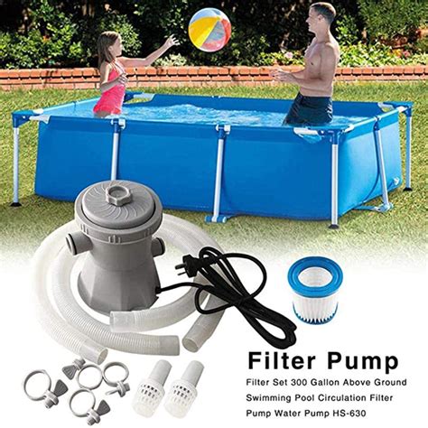 110v Summer Waves Swimming Pool Water Cleaner Filter Pump For Above