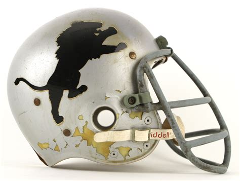 Lot Detail 1970s Circa Detroit Lions Game Worn Helmet Mears Loa