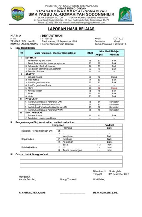 Format Raport Ktsp Smk – Beinyu.com