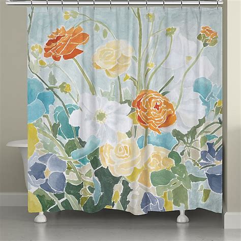 Laural Home Spring Floral Shower Curtain Bed Bath And Beyond