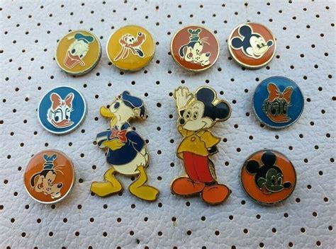 Disney Vintage Pins 1970 Disneyana Walt Disney Memorabilia Etsy