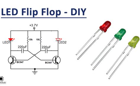 Rangkaian Flip Flop Led Flasher Menggunakan Transistor Bc547 Tutorial