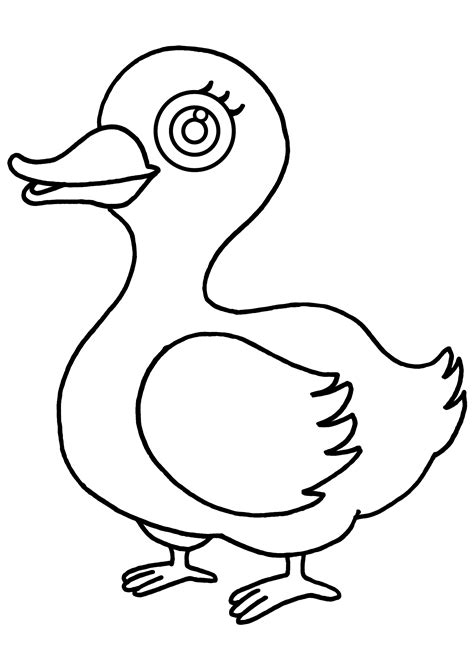 Duck 1507 Animals Free Printable Coloring Pages