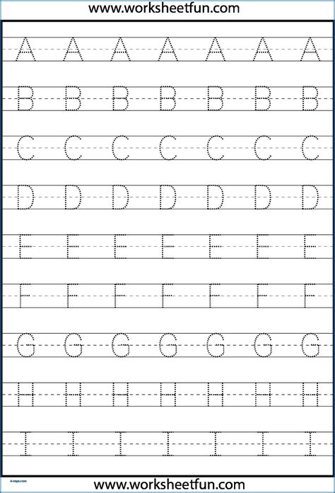 Alphabet Tracing Practice Worksheets Pdf