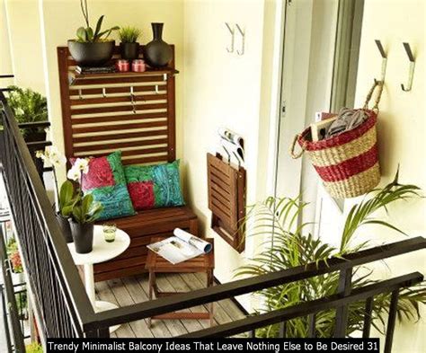Awesome 20 Trendy Minimalist Balcony Ideas That Leave Nothing Else To