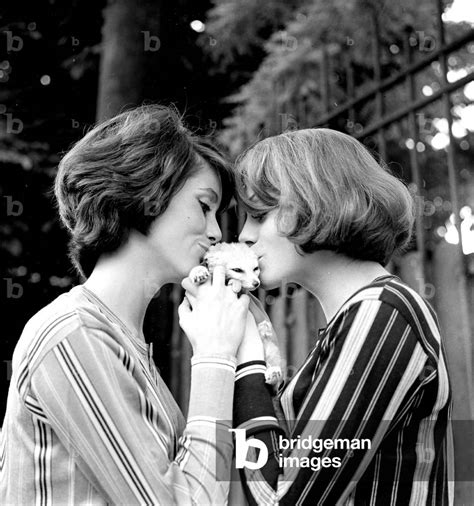 Portrait Of Catherine Deneuve And Francoise Dorleac May 1960 By