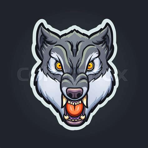 Wolf Mascot Stock Vector Colourbox