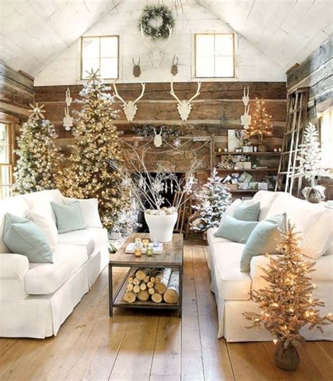 43 Awesome Winter Wonderland Home Decor Christmas Living Rooms