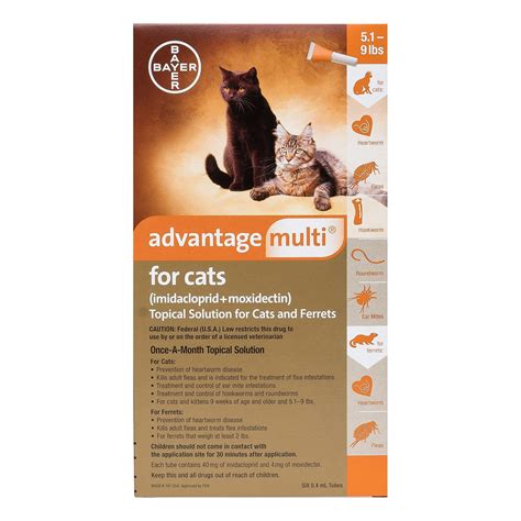 Buy Advantage Multi Flea And Heartworm For Cats Topical Solution